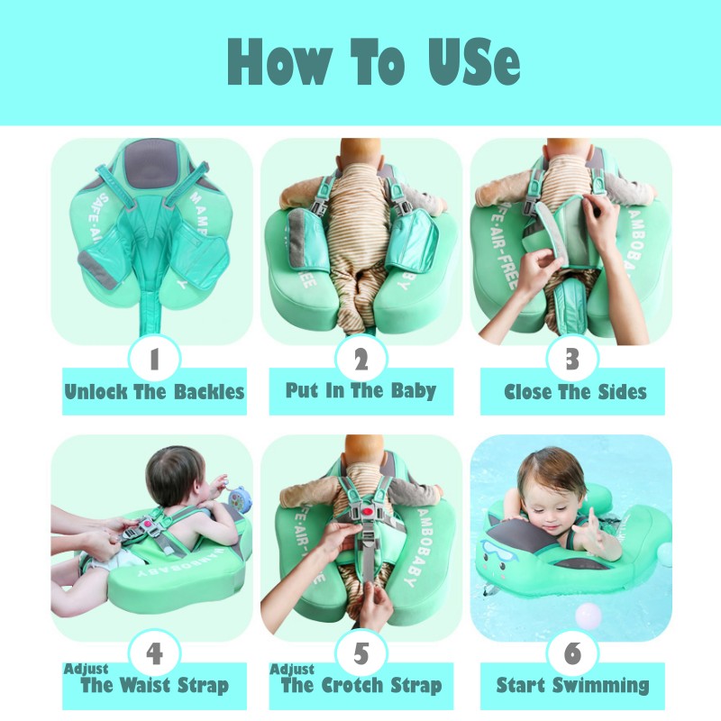 Non-Inflatable Canopy Swimming Float Ring