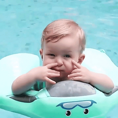 Non-Inflatable Canopy Swimming Float Ring